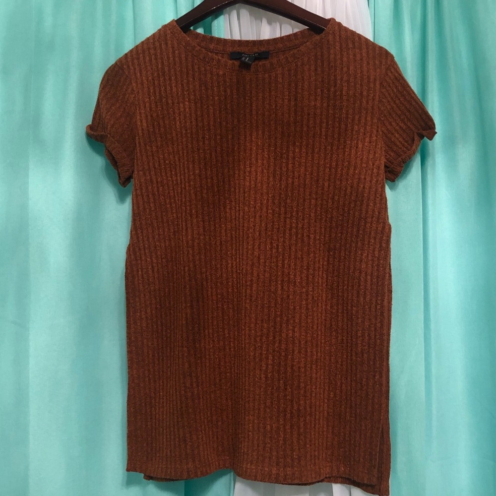 Forever 21 suede T-shirt